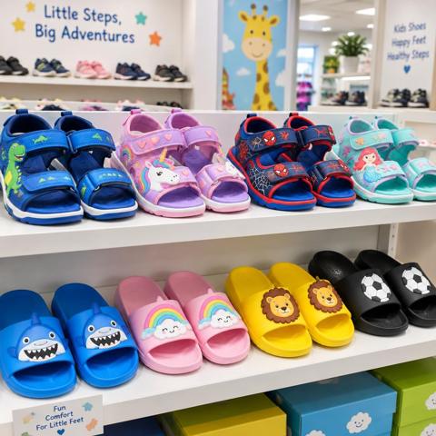 Kids sandals and slides