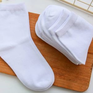 White Unisex Socks